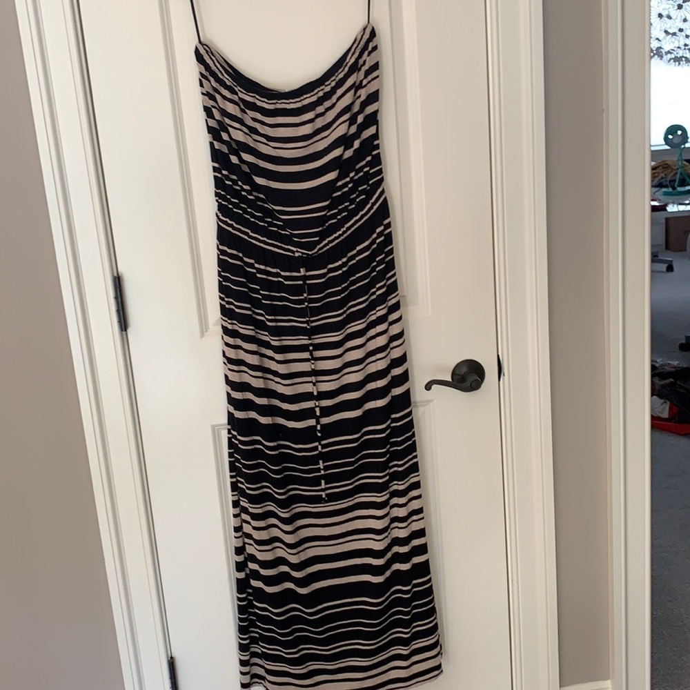J Crew strapless maxi dress